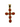 Cruz de oro y corales