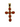 Cruz de oro y corales