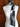 Black Foulard with Flowers